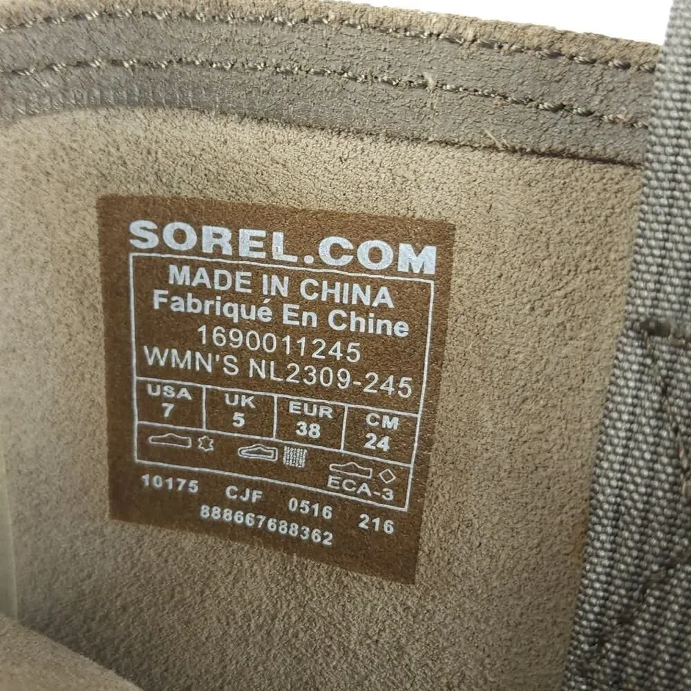 Sorel Women's Major US 7 Tobacco Full Grain Suede Leather Pull On Tall Boots